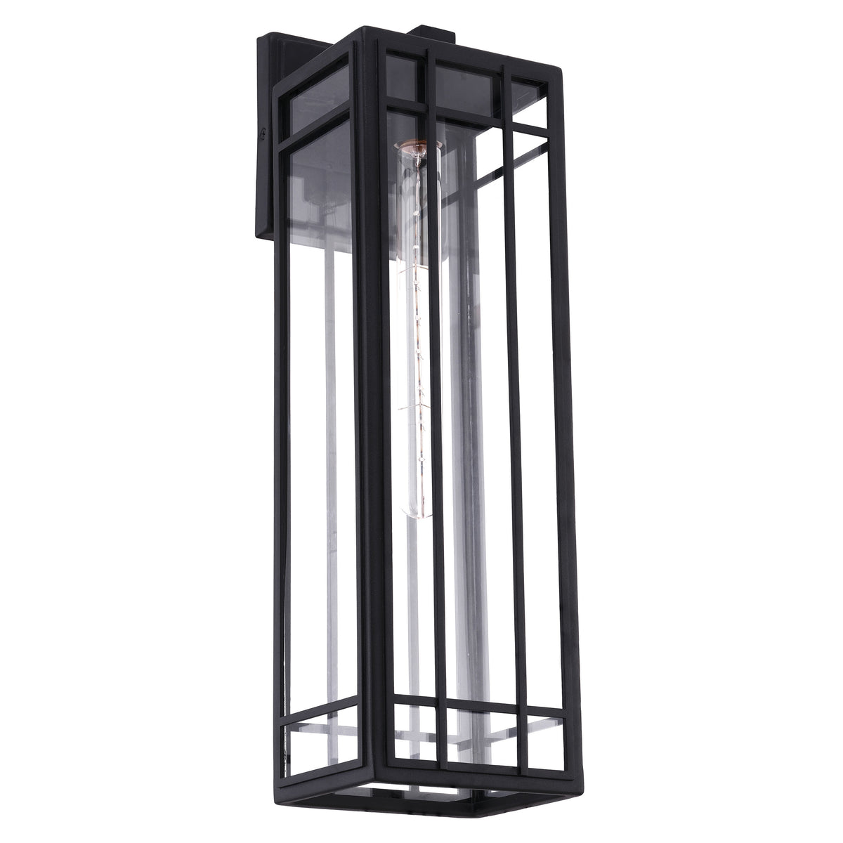 Tartan 22" Exterior Wall Sconce - Textured Black