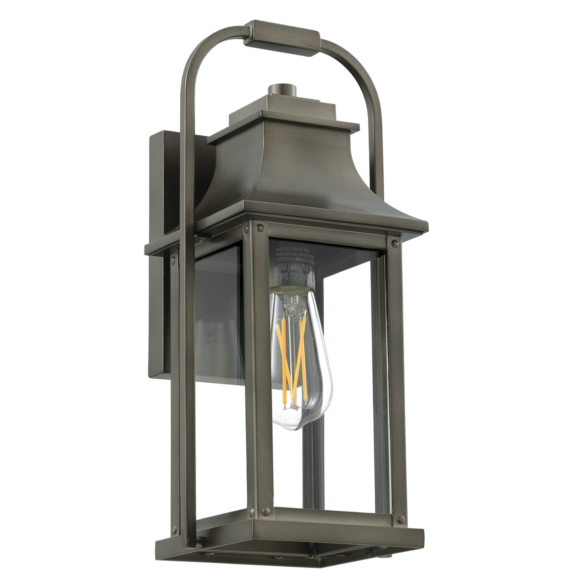 Hines Hill 15" Exterior Wall Sconce - Forged Bronze