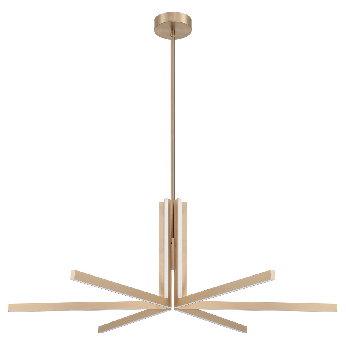 Eero 48" 5CCT LED Chandelier - Champagne Gold