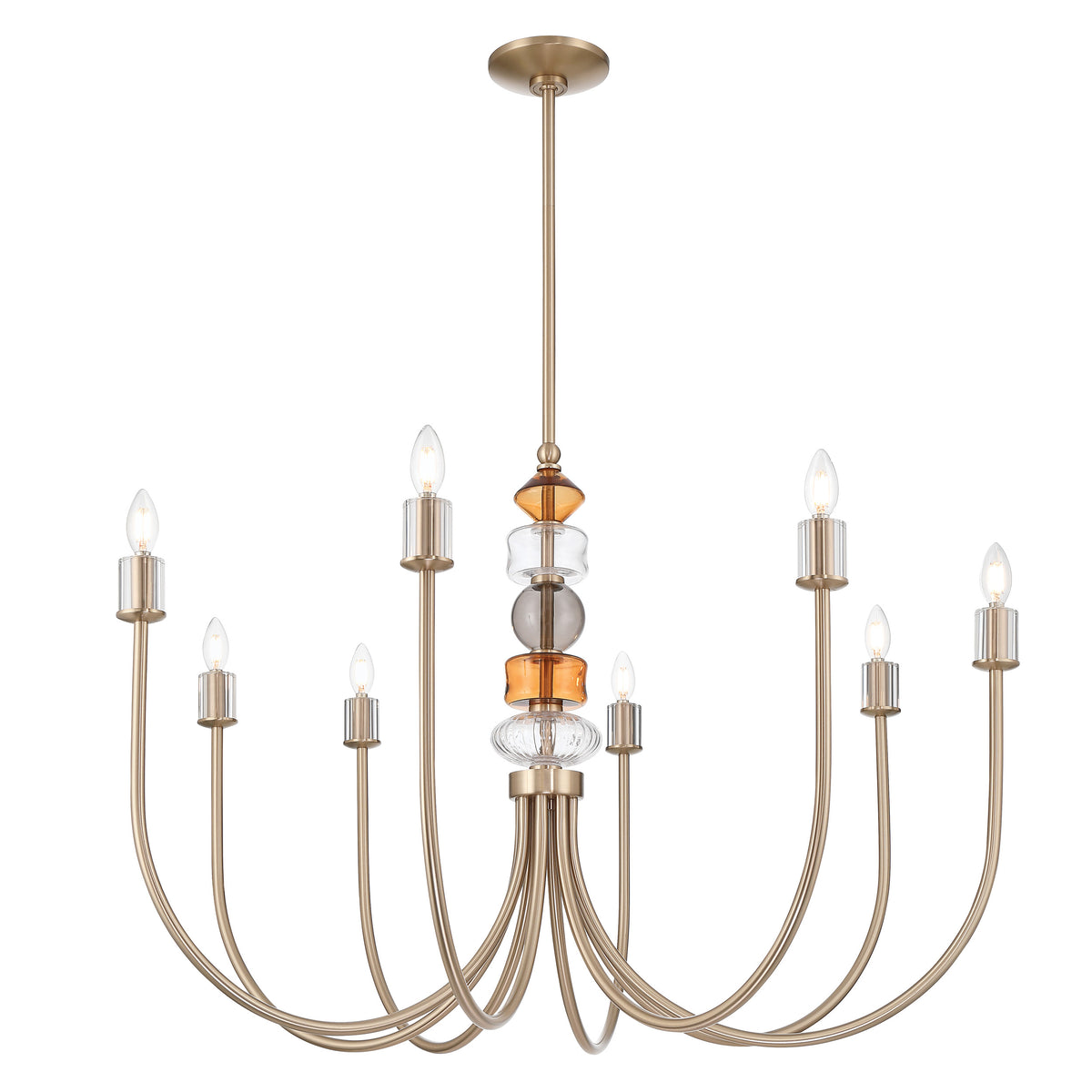 Caroline 42" Chandelier - Champagne Gold
