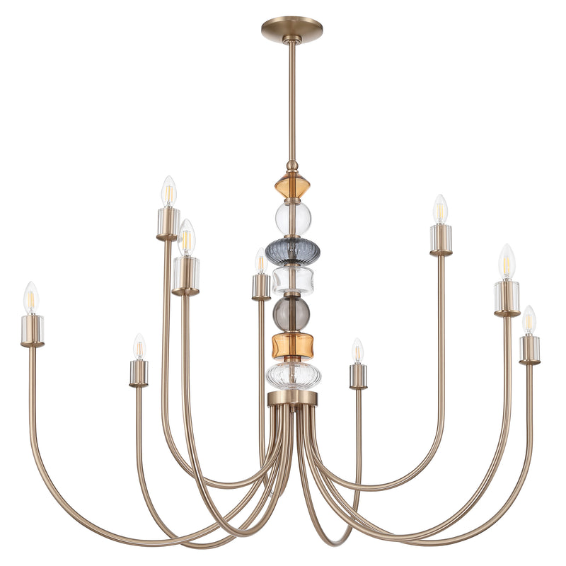Caroline 48" Chandelier - Champagne Gold