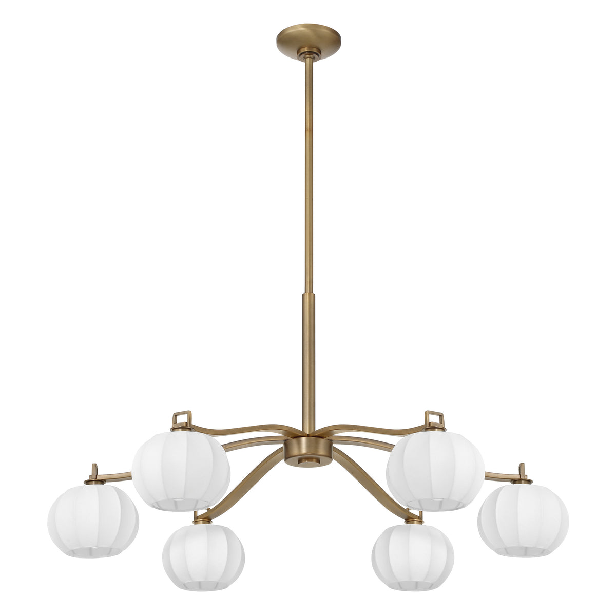 Andon 36" Chandelier - Natural Brass