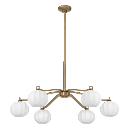 Andon 36" Chandelier - Natural Brass