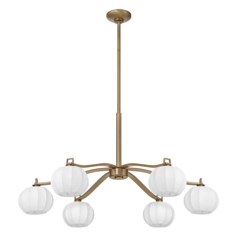Andon 36" Chandelier - Natural Brass