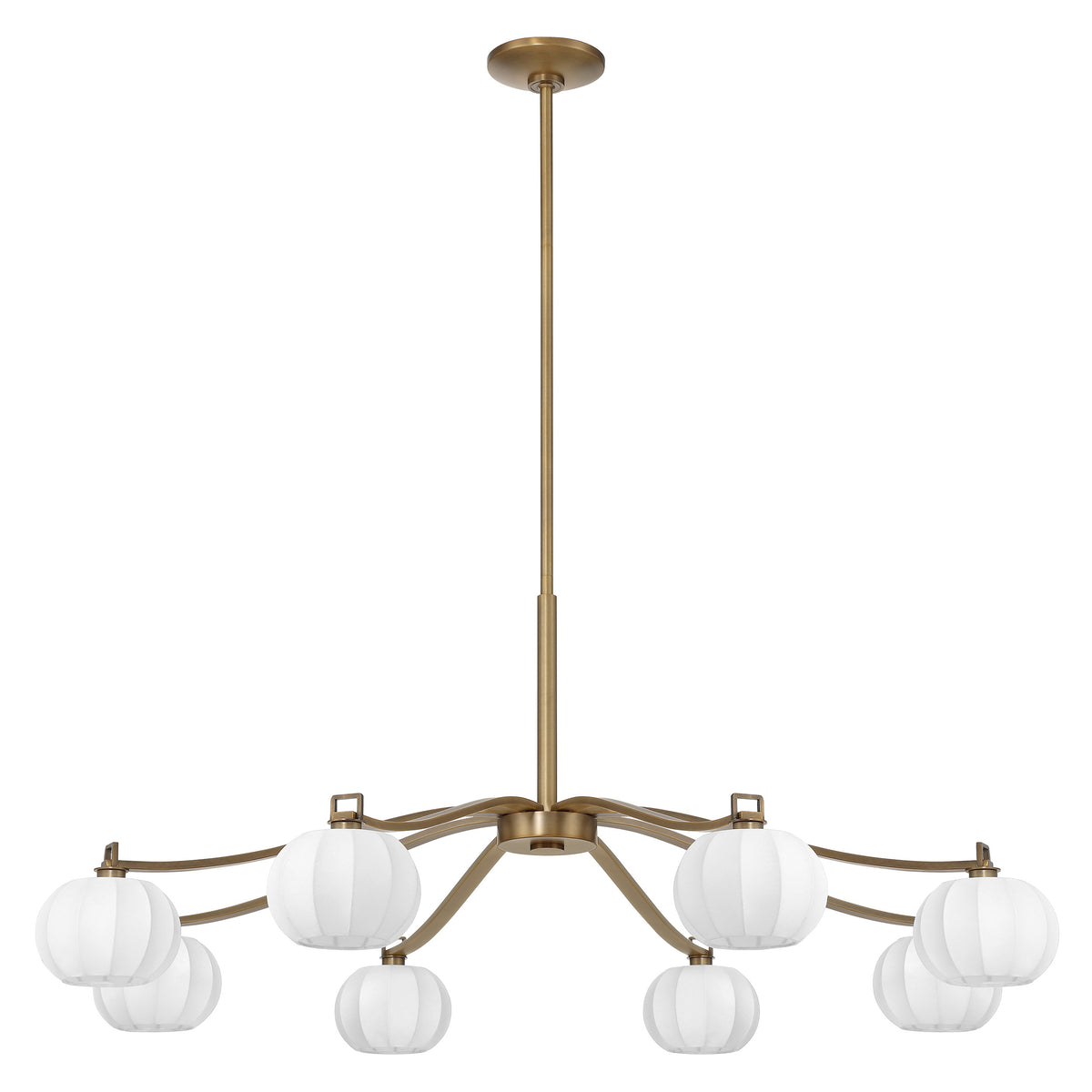 Andon 48" Chandelier - Natural Brass