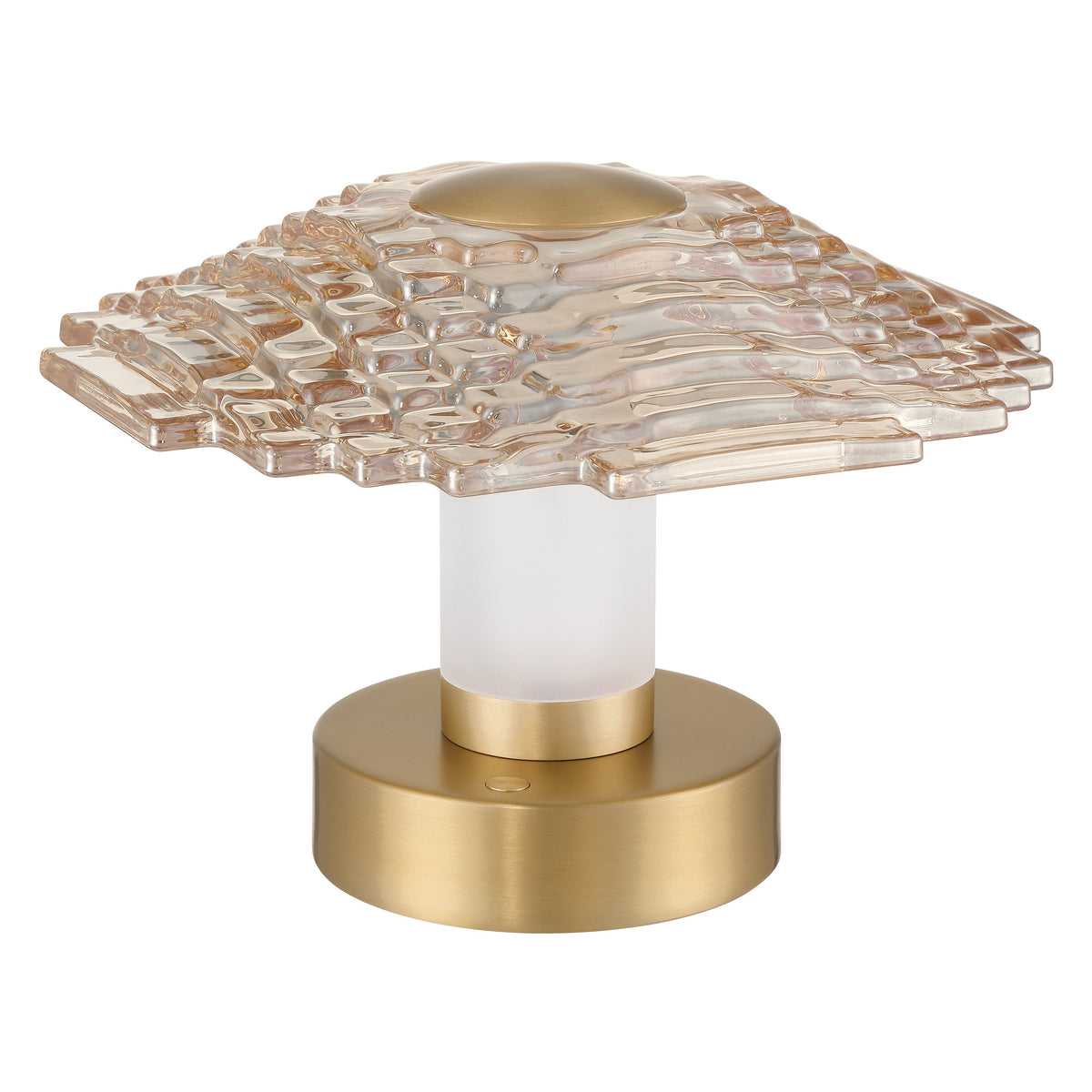 Elton 6" 3CCT LED Rechargeable Table Lamp - Champagne Gold
