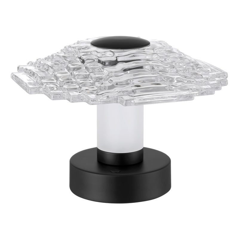 Elton 6" 3CCT LED Rechargeable Table Lamp - Textured Black
