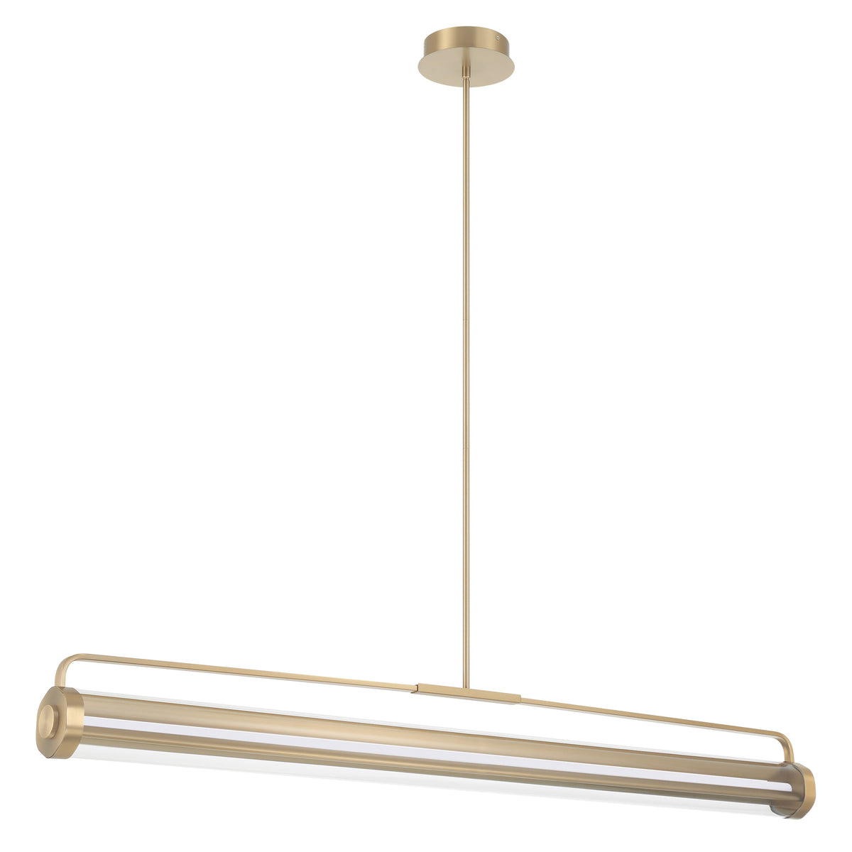 Tristan 61" 5CCT LED Linear Chandelier - Champagne Gold