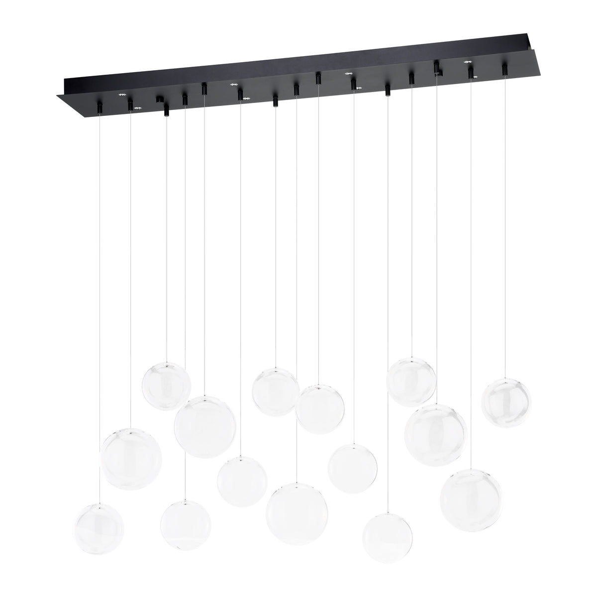 Espardello 46" 3CCT LED Pendant Light - Textured Black