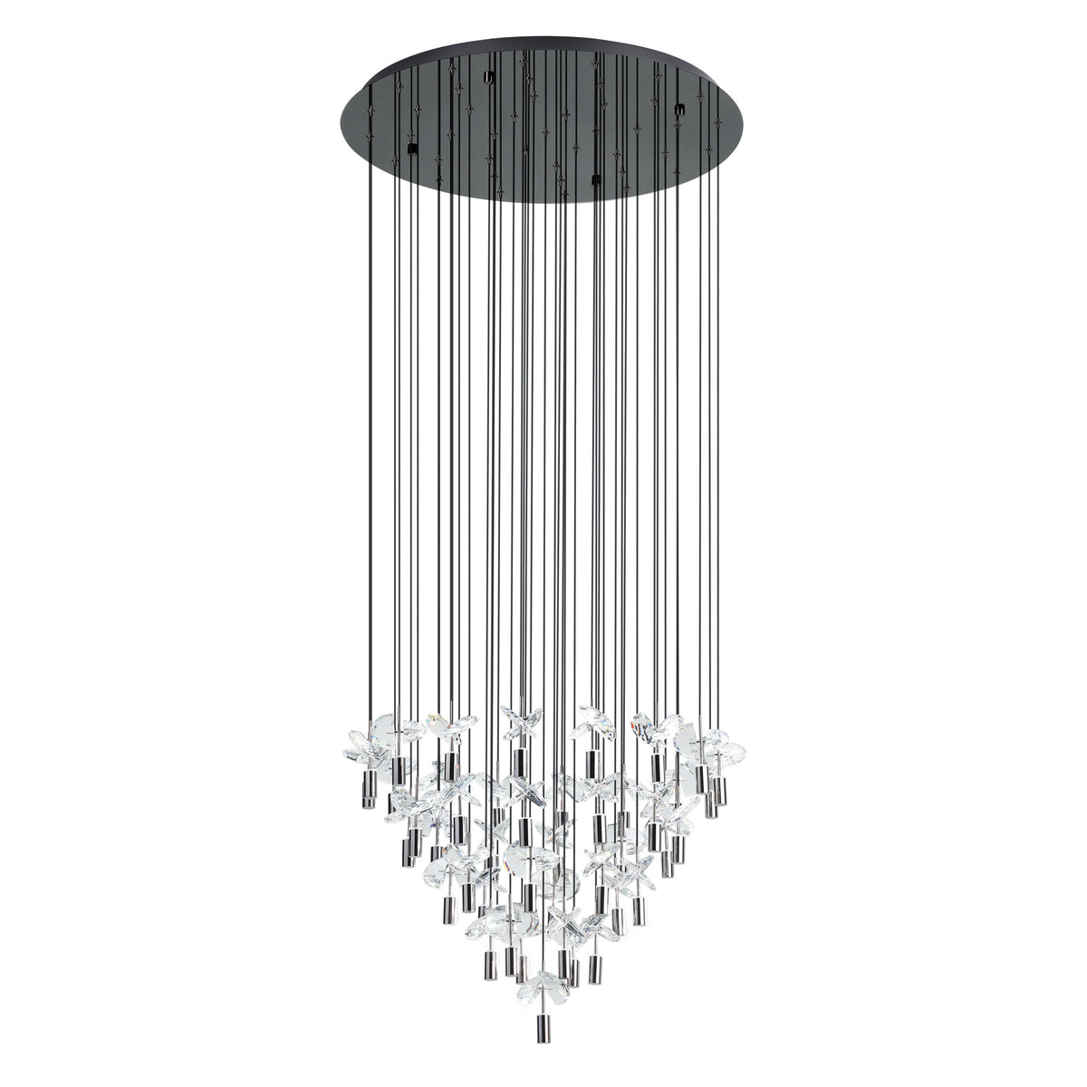 Comareira 30" 3CCT LED Pendant Light - Black Chrome