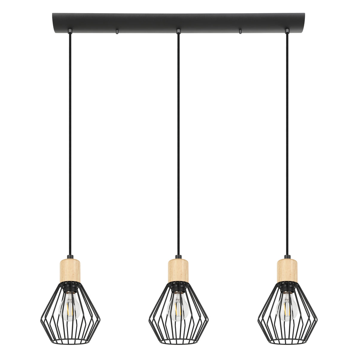 Palmorla 35" Pendant Light - Textured Black