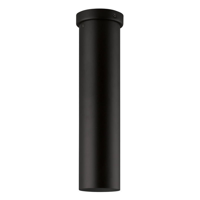 Tortoreto 4" Large Flush Mount - Textured Black