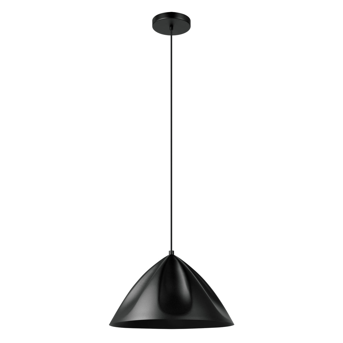 Podere 16" Pendant Light - Textured Black