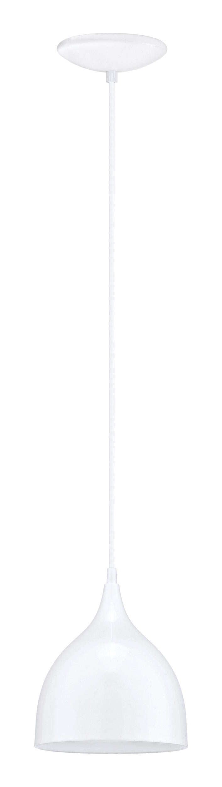 Coretto 6" Pendant Light - Glossy White