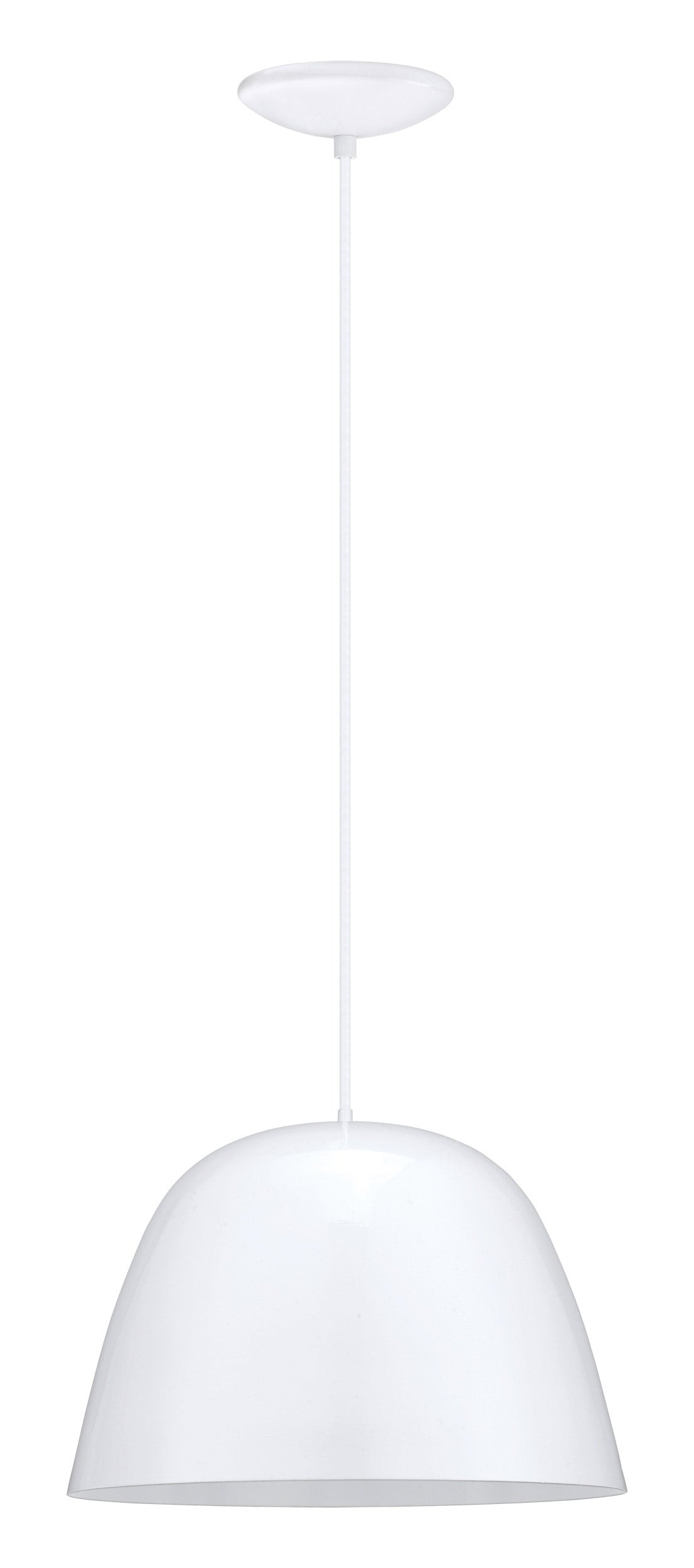 Coretto 16" Pendant Light - Glossy White